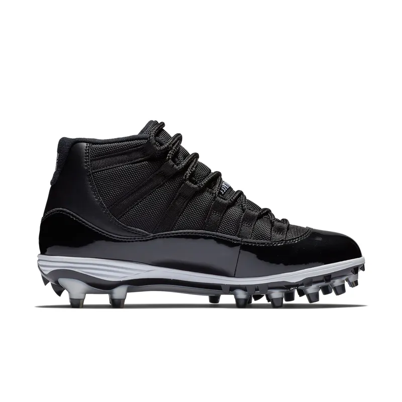 Jordan 11 Retro Cleat Black Black/White-Metallic Silver (AO1561-011)