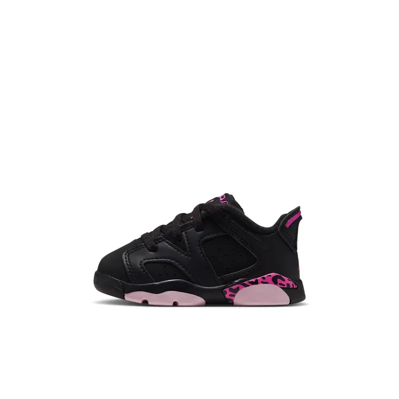 JORDAN 6 RETRO LOW (TD) “Black / Pink Foam / Laser Fuchsia” (IQ5607-001)