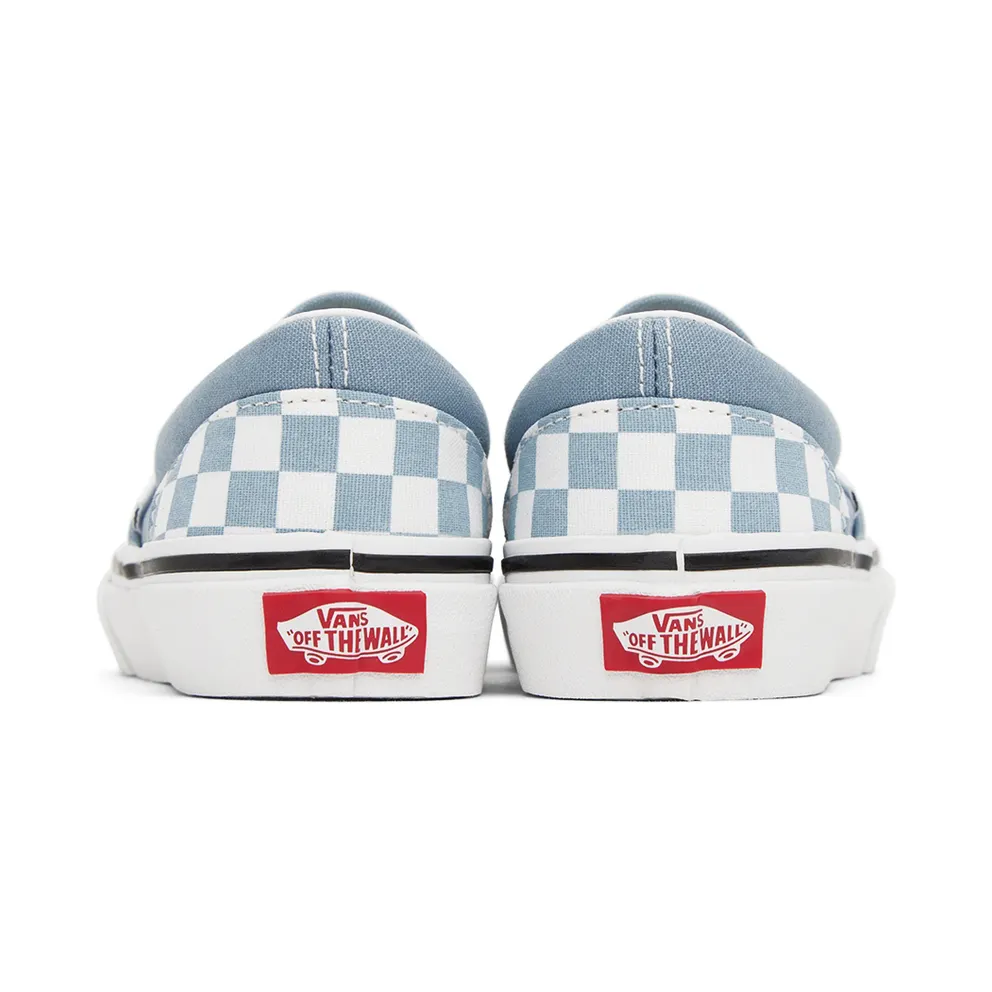 Vans Kids Blue & White Classic Slip-On Little Kids (VN0A4BUTBD2)