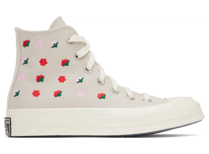 Converse Chuck 70 Floral Embroidery Desert Sand/egret (A02201C)