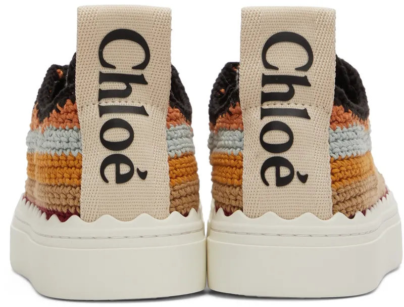 Chloé White Lauren Sneakers (CHC22S108X3)