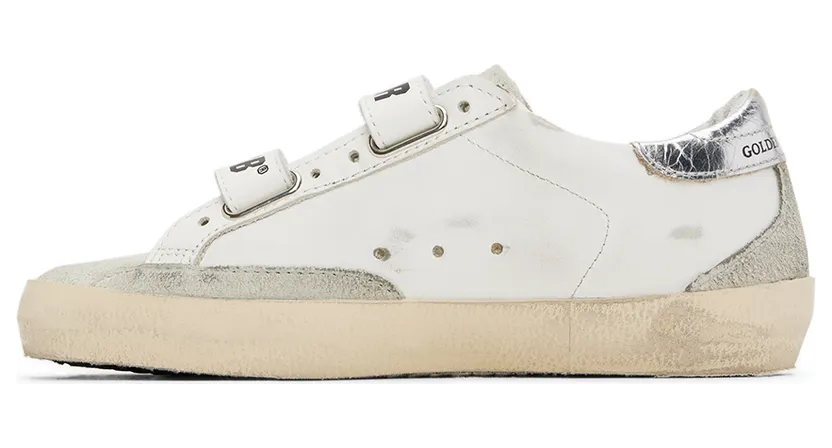 Golden Goose Kids White Old School Sneakers (GYF00177.F002435.81482) (3)