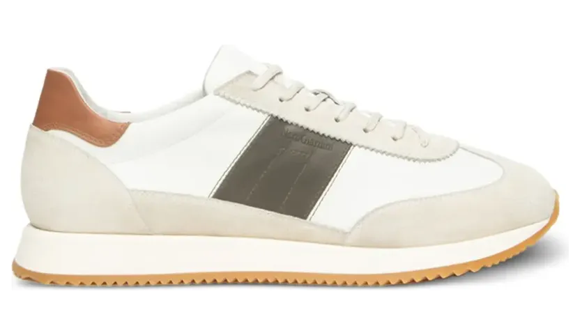 NERO GIARDINI Sneakers with gestreept detail and vlakken – White (E601113U)
