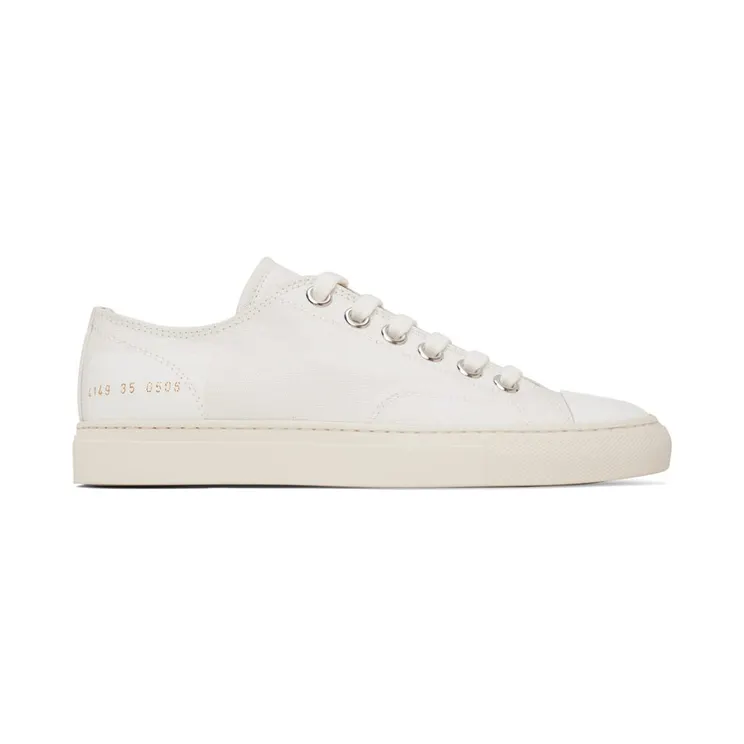 Common Projects White Tournament Low Sneakers (4149)