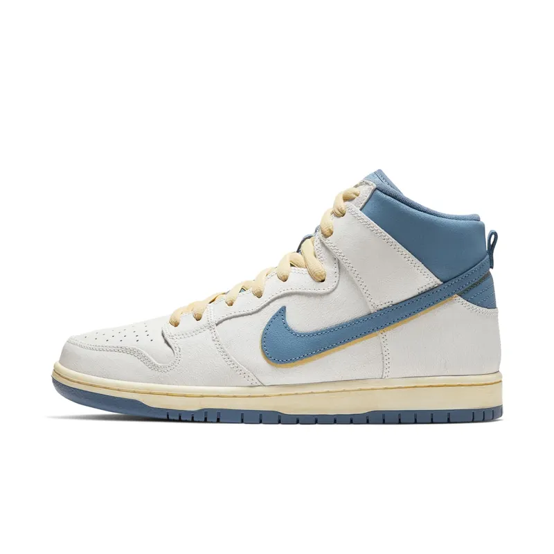 Nike SB Dunk High Atlas Lost at Sea (2020) White/Blue-Yellow (CZ3334-100)