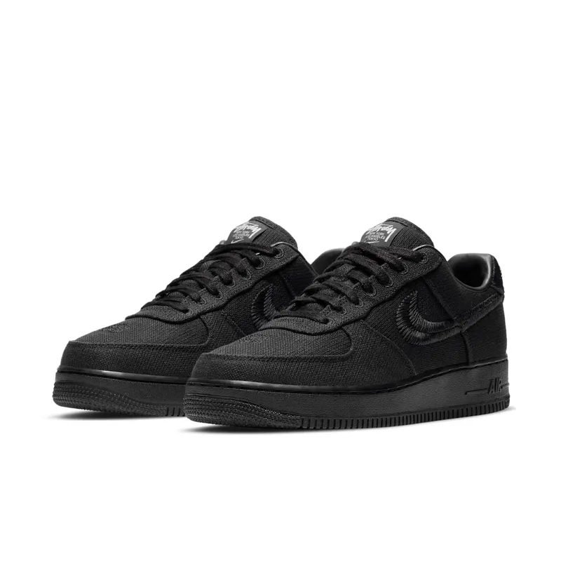Nike x Stussy Air Force 1 Low Black (2020) (CZ9084-001)