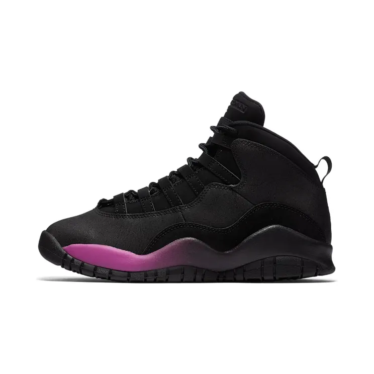 Jordan 10 Retro Black Fuchsia Black (GS) “Black / Fuchsia Blast” (487211-017)
