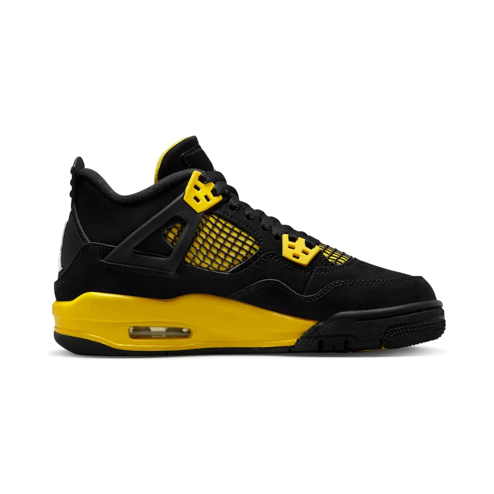 Air Jordan 4 Retro Black/Tour Yellow/White (408452-017)