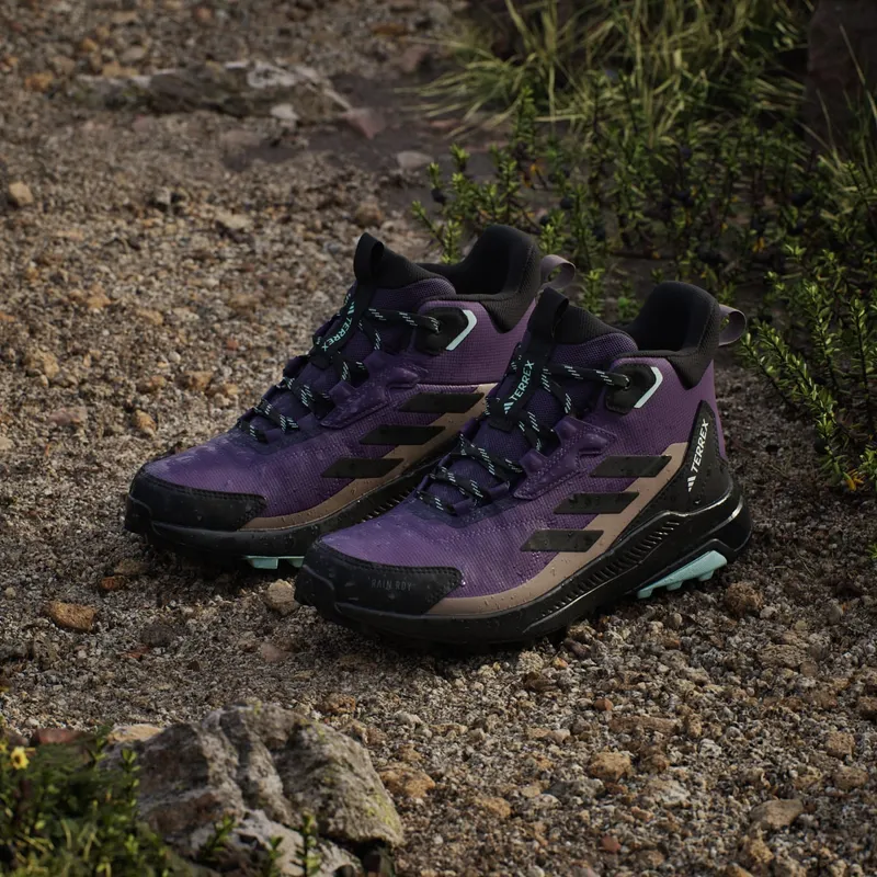 Adidas Terrex Anylander Mid RAIN.RDY Hiking Aurora Plum / Core Black / Trace Brown (JQ9966)