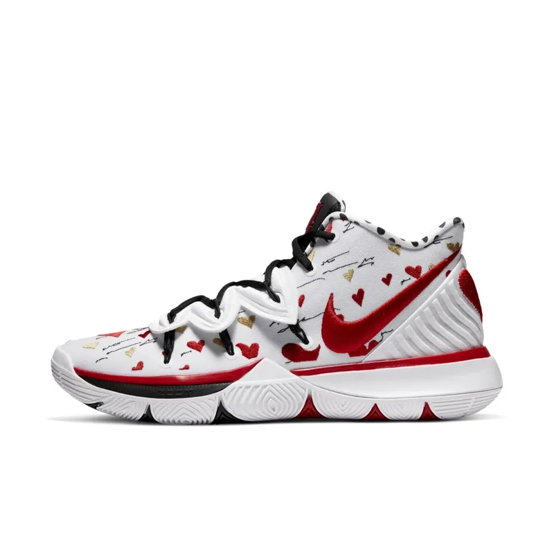 Nike Kyrie 5 Sneaker Room Mom White White/Red-Black (CU0677-100)