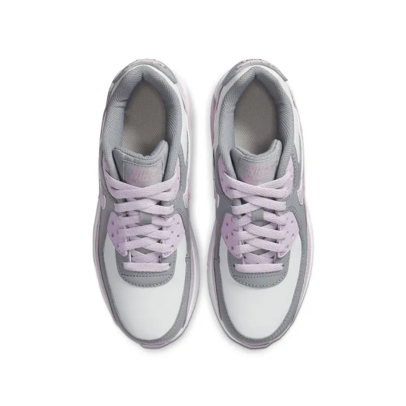 Nike Air Max 90 Leather Particle Grey Iced Lilac (GS) Particle Grey/Iced Lilac-Photon Dust-White (CD6864-002)