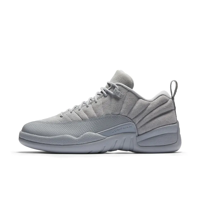 Jordan 12 Retro Low Wolf Grey Wolf Grey/Armory Navy-Electrolime (308317-002)