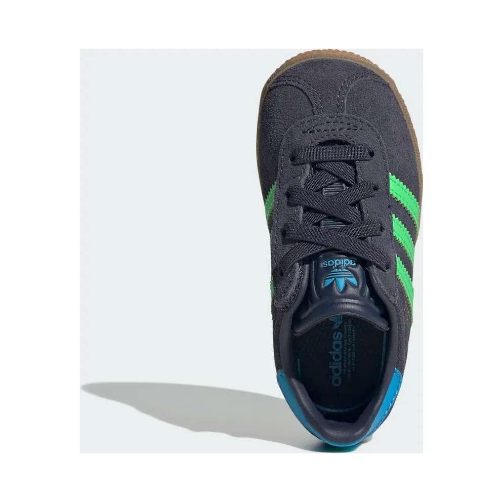 adidas Gazelle Comfort Closure Shadow Navy Screaming Green (IH6476)
