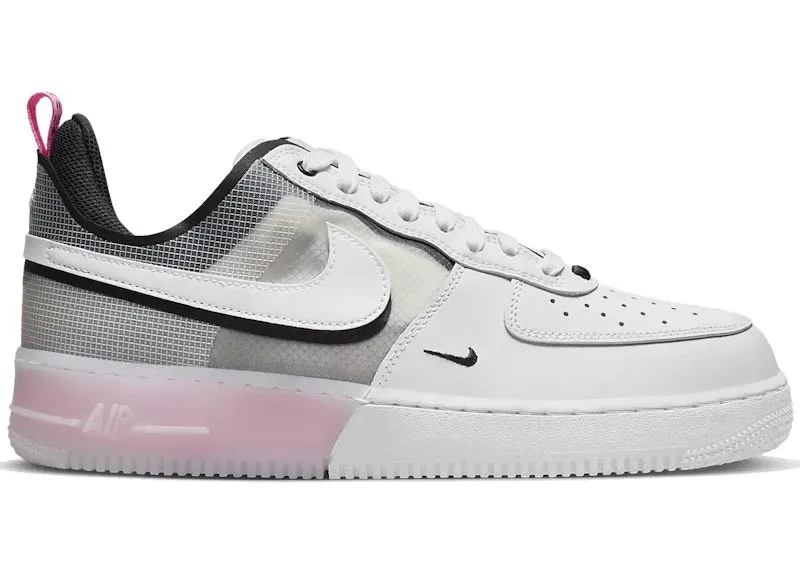 Nike Air Force 1 Low React White Black Pink Spell (DV0808-100)