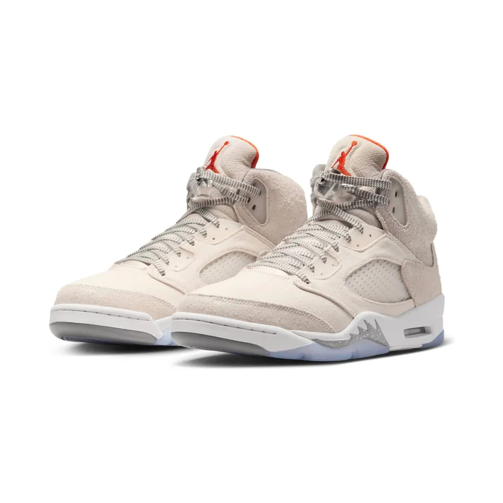 Air Jordan 5 Retro SE Craft Light Orewood Brown/Flat Pewter/Sail/Safety Orange (FD9222-180)