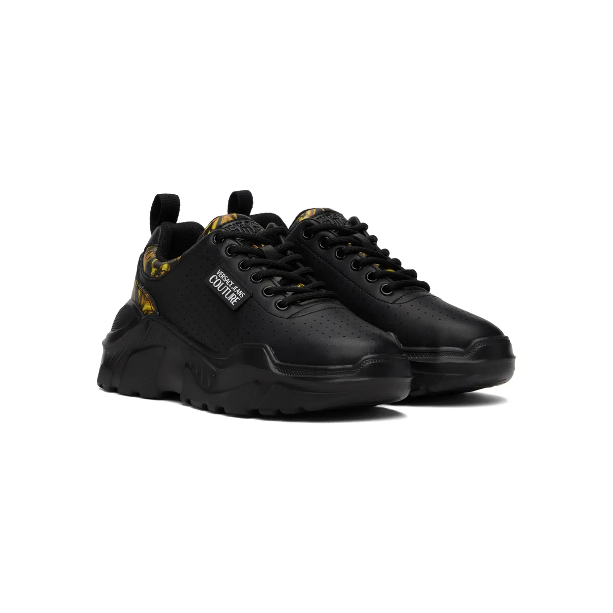Versace Jeans Couture Black Regalia Baroque Speedtrack Sneakers (E72VA3SC3EZP089) (4)