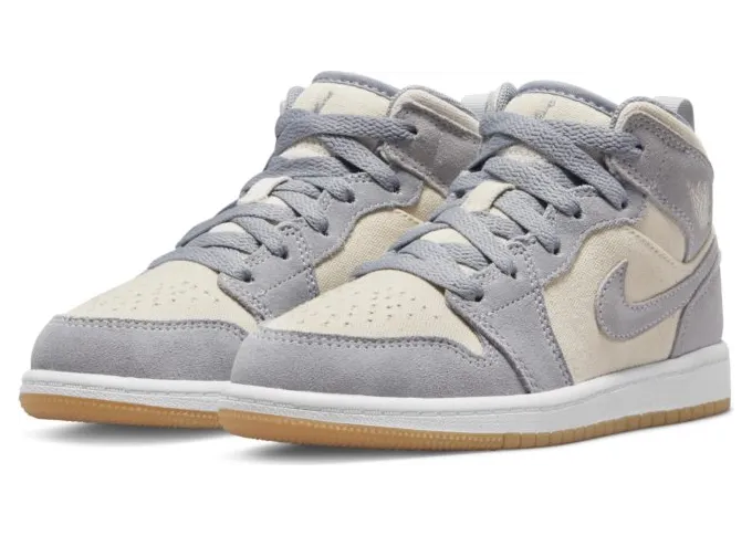 Jordan 1 Mid SE Coconut Milk Particle Grey (PS) (DN4345-100)