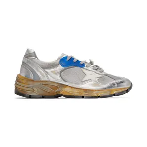 Golden Goose Dad-Star Silver White Blue Grey (GMF00199F00121170137)