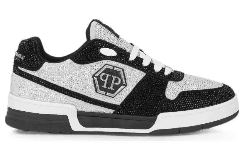Philipp Plein Low-top sneakers P-FORCE 78 Strass – Zwart (UAFSUSC1089PLE010N)