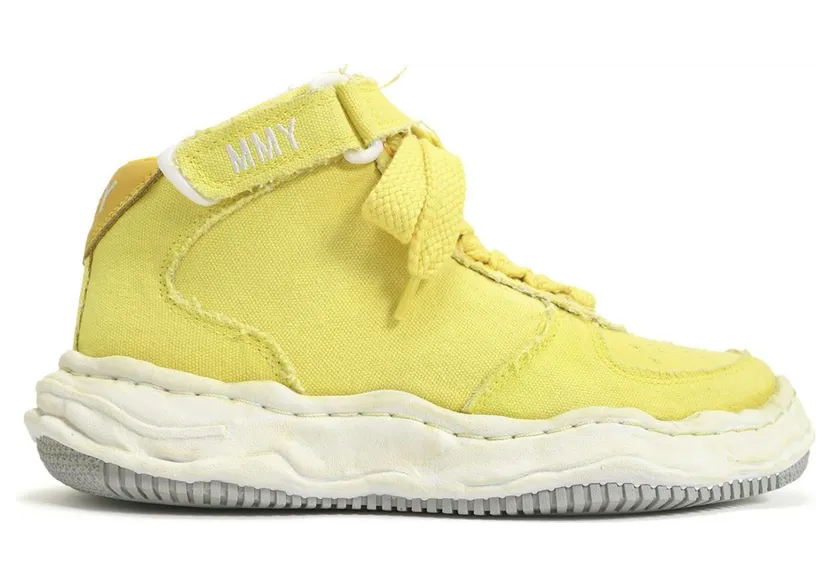 Maison Mihara Yasuhiro Wayne OG Sole Washed Canvas High Yellow (A08FW707)