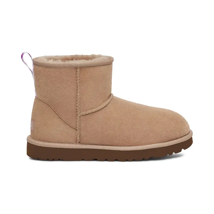 UGG Classic Mini II Graphic Logo Boot Beige Pink (1110083-BPRY)