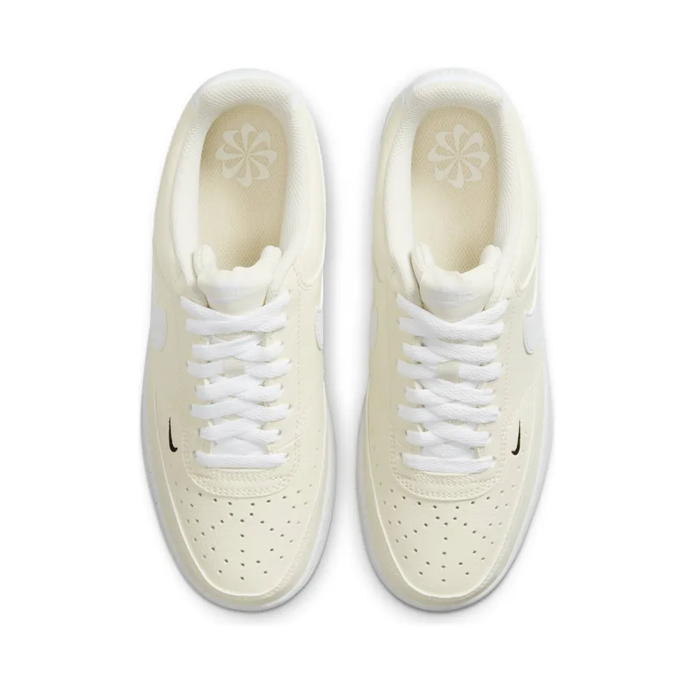 Nike Court Vision Low Next Nature White Black Pale Ivory (FV9952-100)