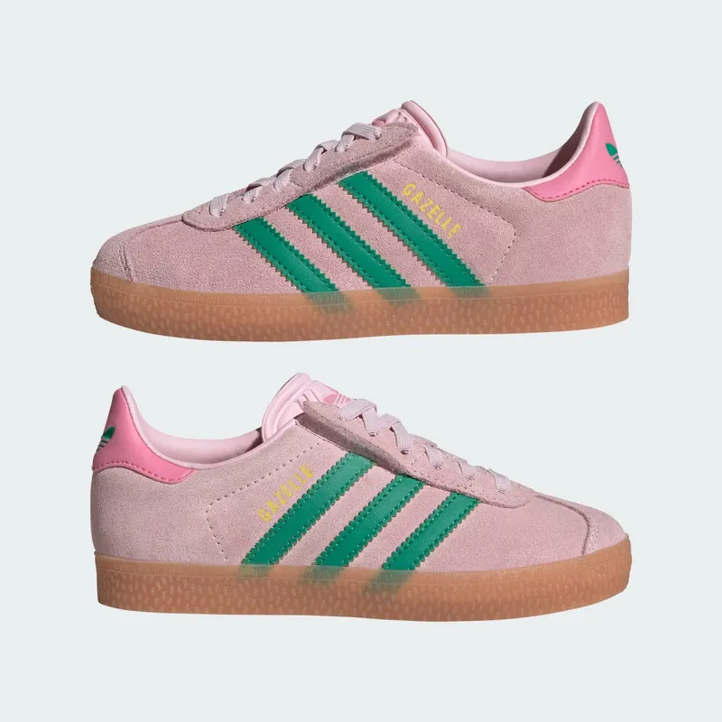 Adidas Gazelle Comfort Closure with Elastische Veters Kids Clear Pink / Court Green / Bliss Pink (JQ7837)