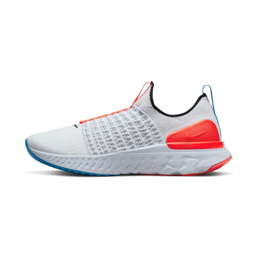 Nike React Phantom Run Flyknit 2 Football Grey Bright Crimson (DV2179-001)