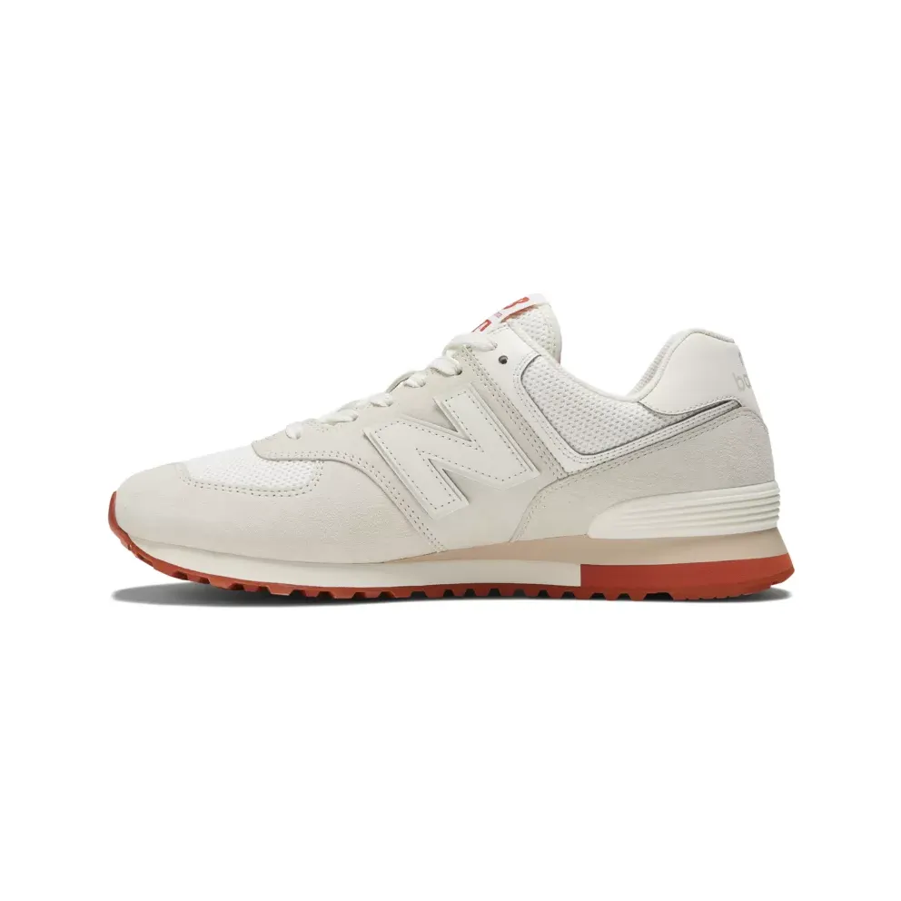 New Balance New Balance Unisex 574 White/Brown (ML574BS2)