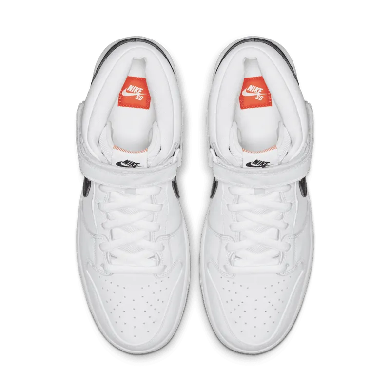Nike SB Dunk Mid Orange Label White White/Black-White-Gum Light Brown (CD6754-100)