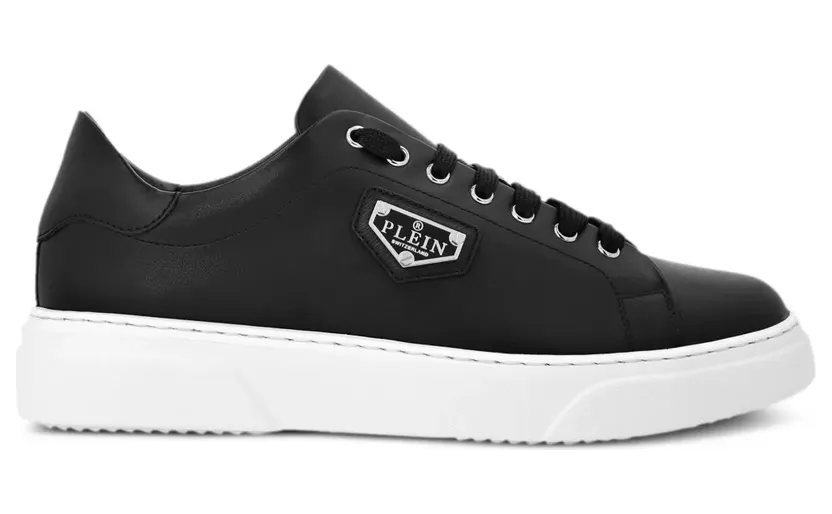 Philipp Plein Sneakers mit Logo-Schild – Schwarz (UADSUSC0701PLE075N)