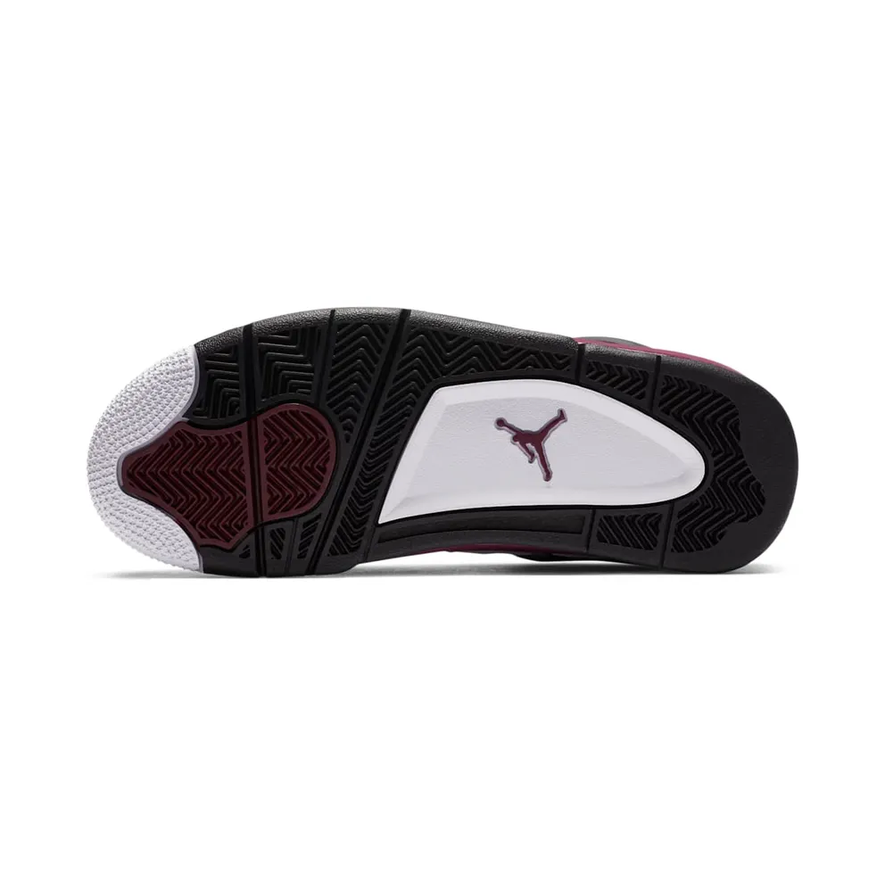 Jordan 4 Retro PSG Paris Saint-Germain (GS) White/Bordeaux-Neutral Grey-Black (CZ6509-100)