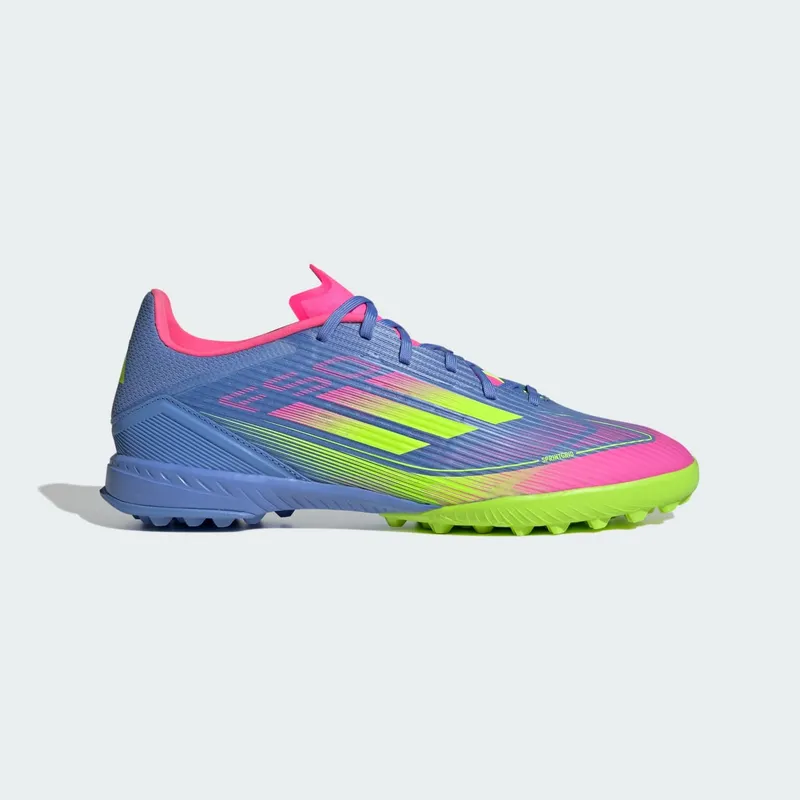 adidas F50 League Turf Blue Fusion Lucid Lemon Lucid Pink (IE1230)