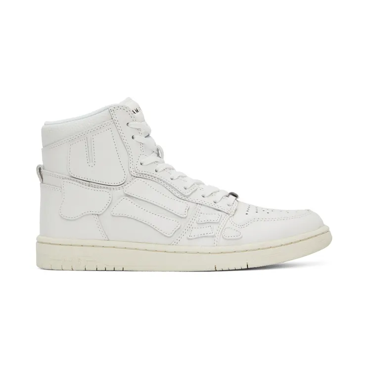 AMIRI White Hi Skel High-Top Sneakers (PF22MFS002-100)