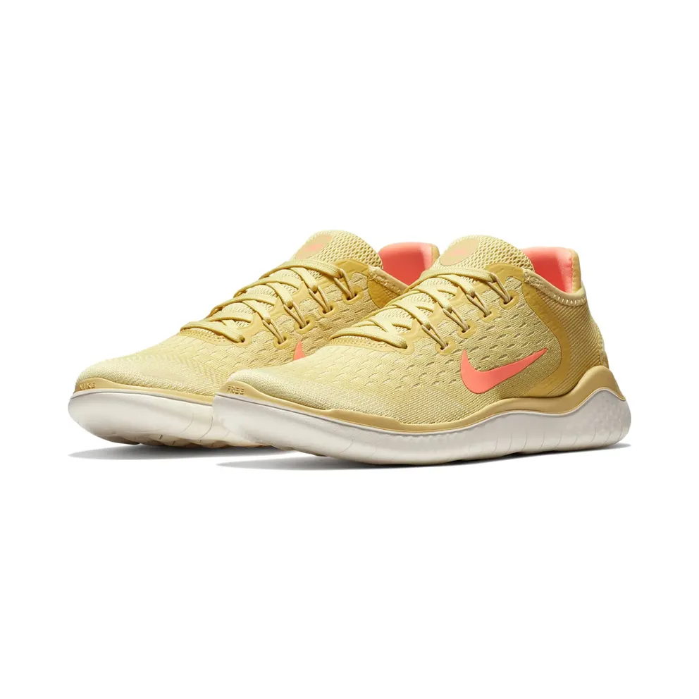 Nike Free RN 2018 Summer Lemon Wash (W) Lemon Wash/Crimson Pulse-Sail-Fossil-Buff Gold (AO1911-700)