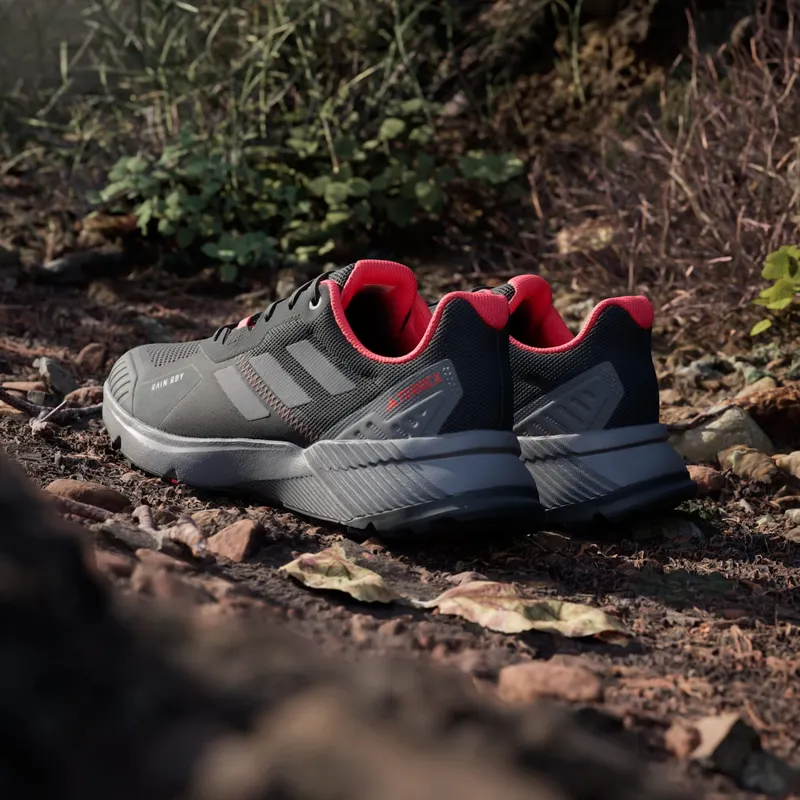 Adidas Terrex Soulstride RAIN.RDY Trail Running Core Black / Grey Four / Solar Red (IF5016)
