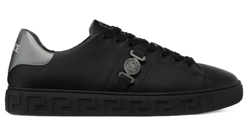 Versace Greca Sneakers mit La Medusa-Verzierung – Schwarz (10144601A15773)