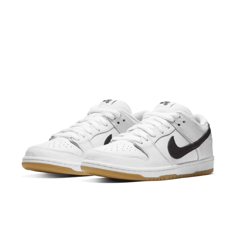Nike SB Dunk Low Orange Label White White/Black-White-Gum Light Brown-Safety Orange (CD2563-100)