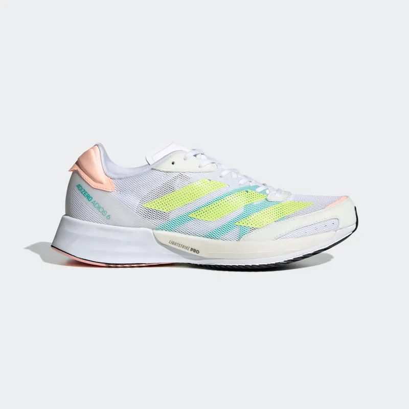 adidas Adizero Adios 6 Cloud White / Pulse Lime / Light Flash Orange (GY0910)