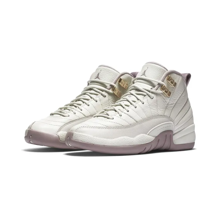 Air Jordan 12 Retro PRM GG “Light Bone / Plum Fog / Gym Red / Metallic Gold Star” (845028-025)