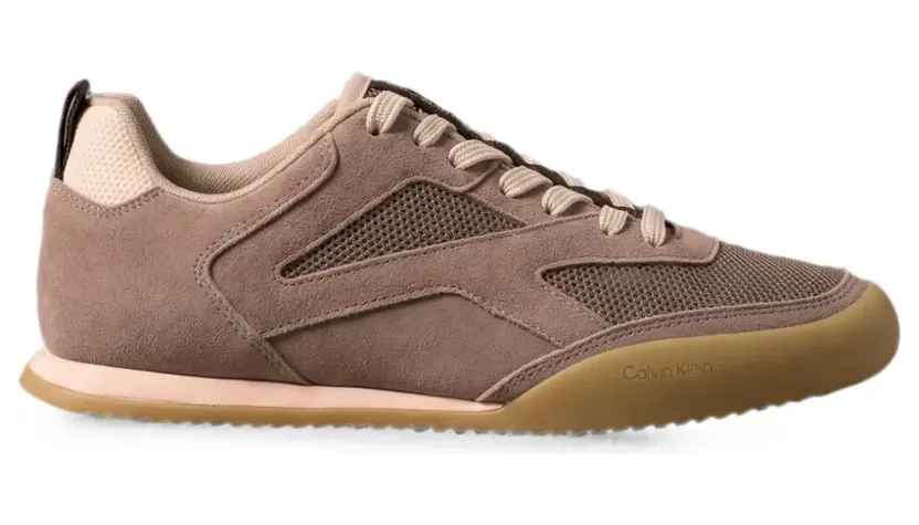 Calvin Klein Kayla sneakers met mesh inzetstuk en vlakken – Bruin (HW0HW031000LQ)