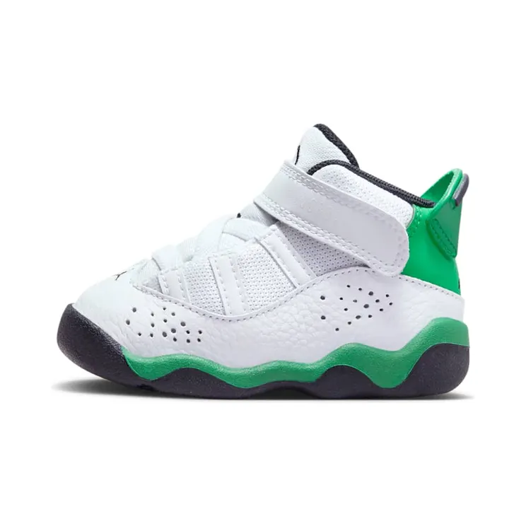 Jordan 6 Rings “White / Black / Lucky Green” (323420-131)