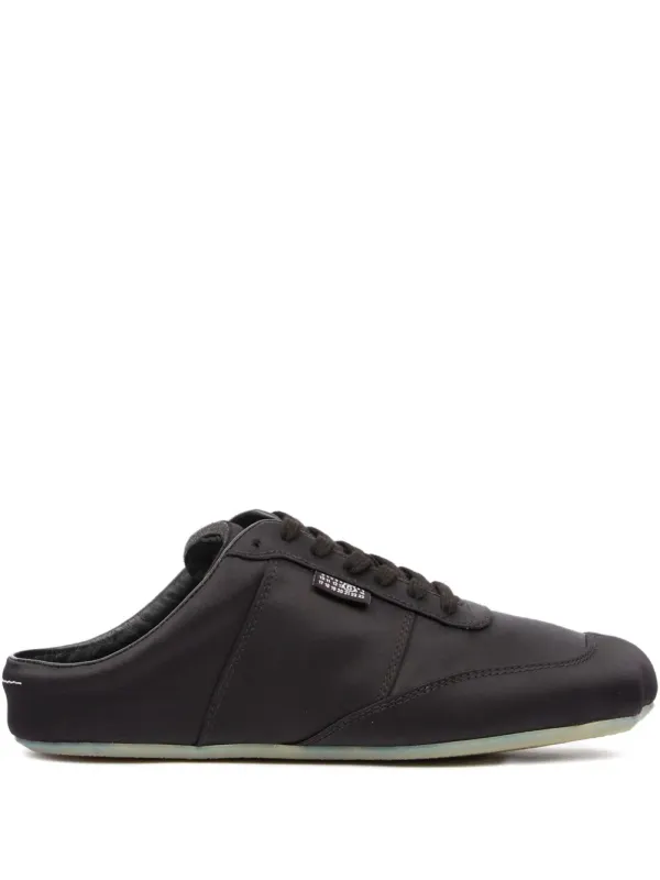 MM6 Maison Margiela Factory Sneakers aus Satin – Schwarz (S59WS0246P7559)