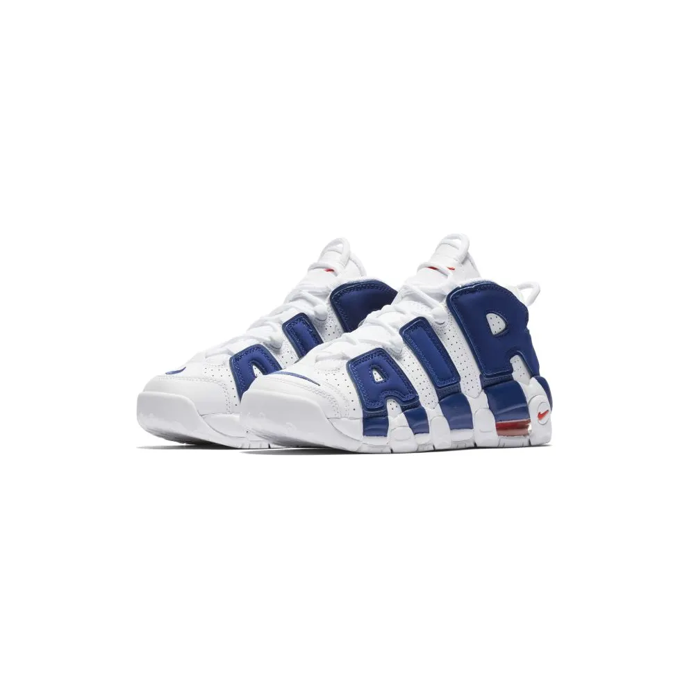 Nike Air More Uptempo Knicks (GS) White/Deep Royal Blue-Team Orange (415082-103)