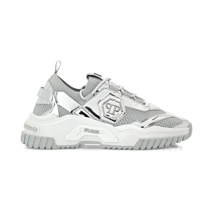 Philipp Plein Predator met plakkaat “Silver” (PACSUSC0447PTE003NSS23)