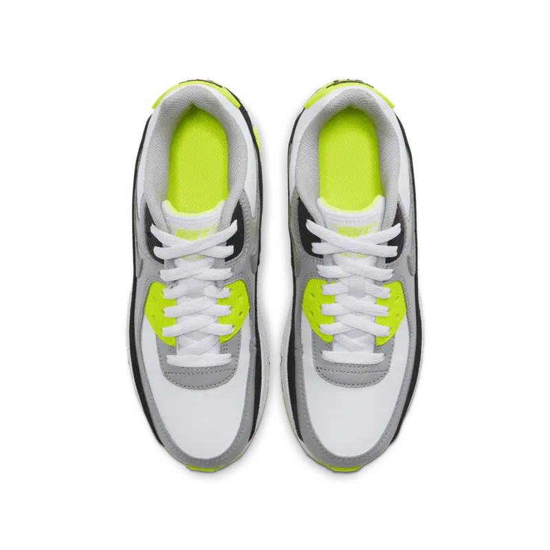 Nike Air Max 90 OG Volt 2020 (GS) White/Particle Grey-Black-Volt (CD6864-101)