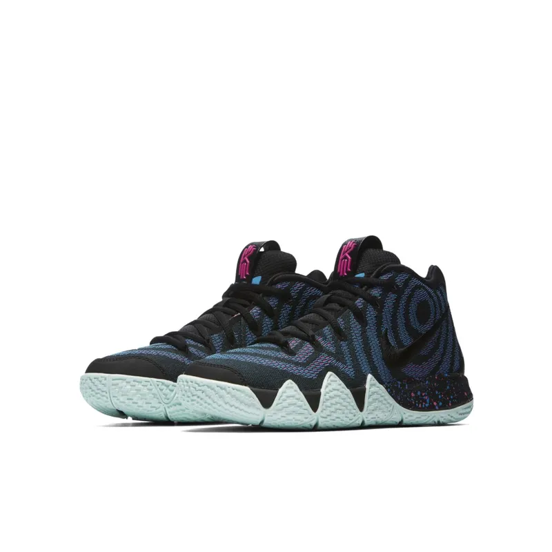 Nike Kyrie 4 80s Decades Pack (GS) Black/Black-Laser Fuchsia (AA2897-007)
