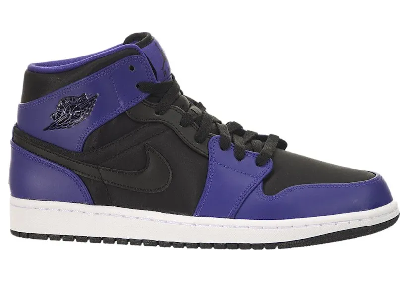 Jordan 1 Mid Black Dark Concord (2014) (554724-019)