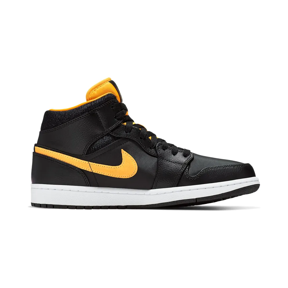 Jordan 1 Mid Black University Gold Black/University Gold-White (CI9352-001)