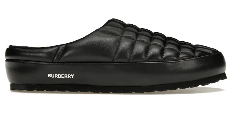 Burberry Leather Quilted Slipper Black (8047593)